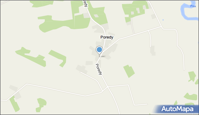 Poredy, Poredy, mapa Poredy