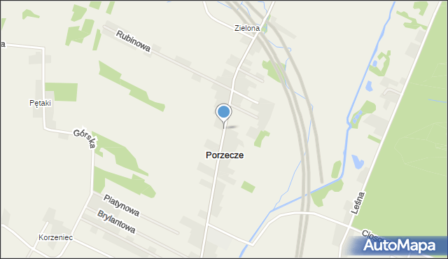 Porzecze gmina Miedziana Góra, Porzecze, mapa Porzecze gmina Miedziana Góra