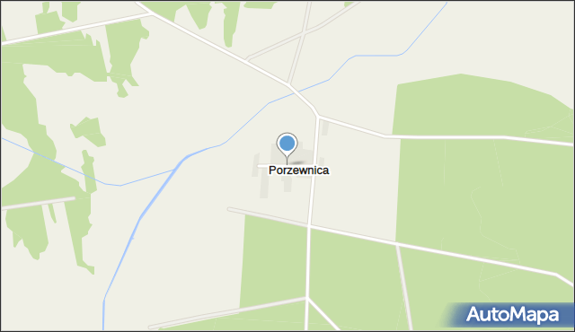 Porzewnica, Porzewnica, mapa Porzewnica