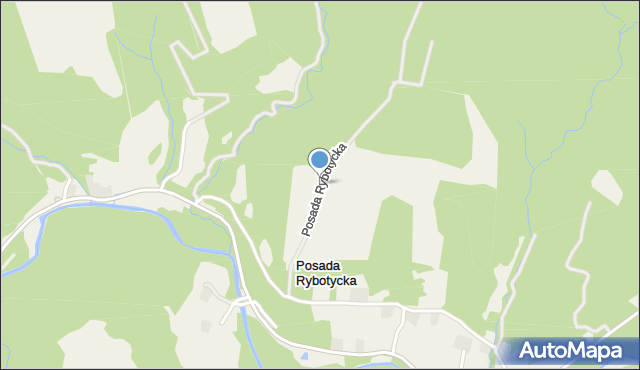 Posada Rybotycka, Posada Rybotycka, mapa Posada Rybotycka