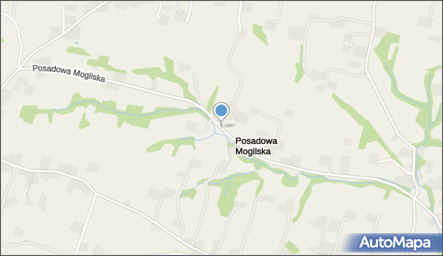 Posadowa Mogilska, Posadowa Mogilska, mapa Posadowa Mogilska