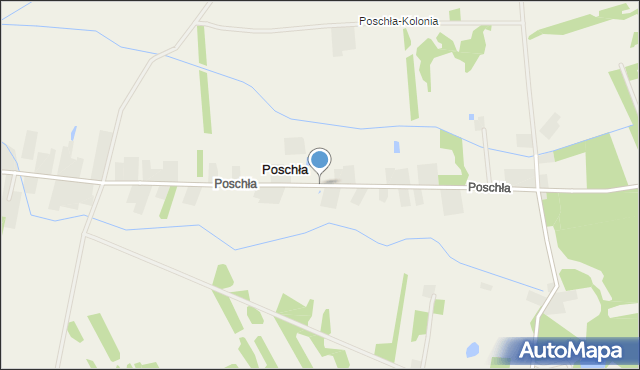 Poschła, Poschła, mapa Poschła