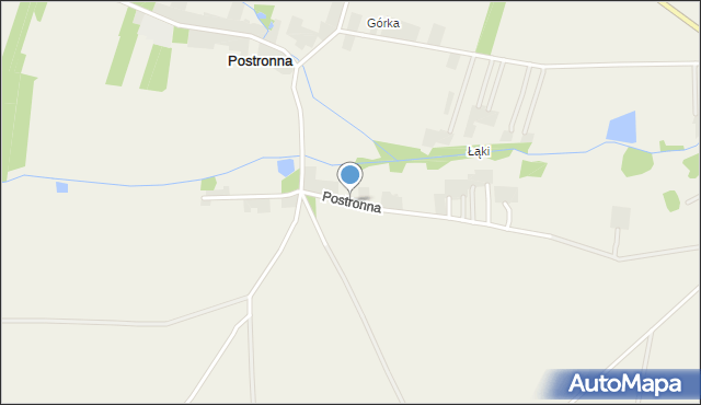 Postronna, Postronna, mapa Postronna