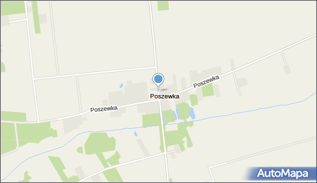 Poszewka, Poszewka, mapa Poszewka