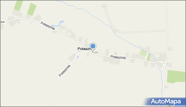 Potasznia gmina Milicz, Potasznia, mapa Potasznia gmina Milicz