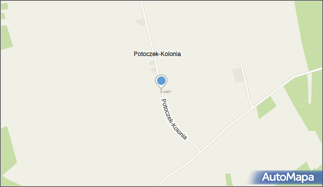 Potoczek-Kolonia, Potoczek-Kolonia, mapa Potoczek-Kolonia