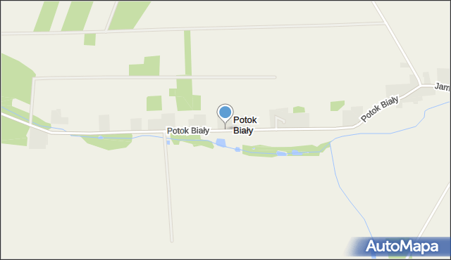 Potok Biały, Potok Biały, mapa Potok Biały