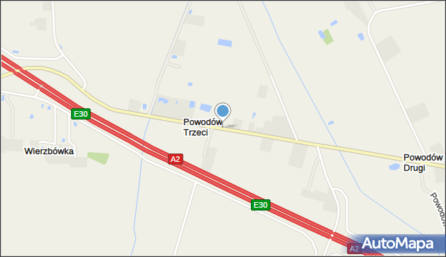 Powodów Trzeci, Powodów Trzeci, mapa Powodów Trzeci