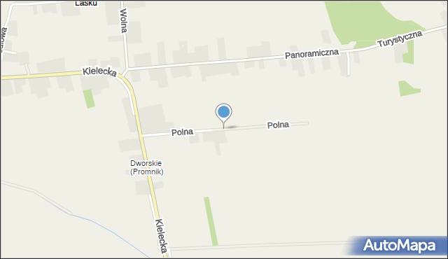 Promnik gmina Strawczyn, Polna, mapa Promnik gmina Strawczyn