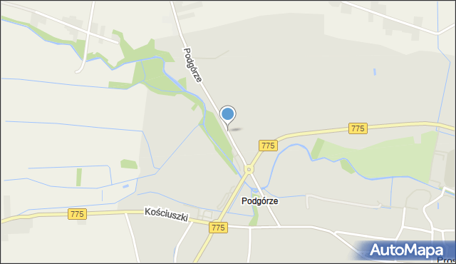 Proszowice, Podgórze, mapa Proszowice