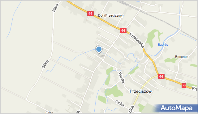 Przeciszów, Polna, mapa Przeciszów