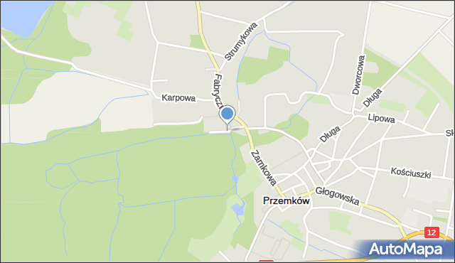 Przemków, Podleśna, mapa Przemków