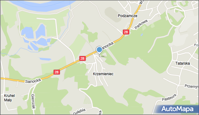 Przemyśl, Pod Trzema Krzyżami, mapa Przemyśla