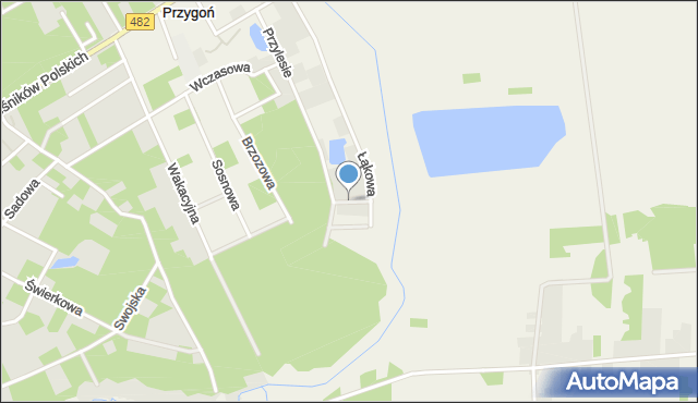 Przygoń, Pogodna, mapa Przygoń