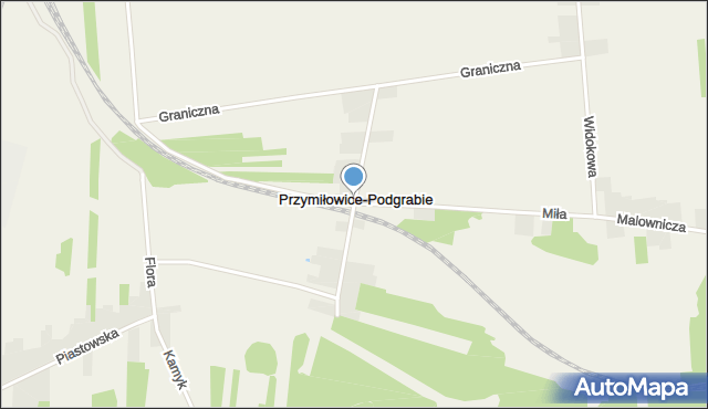 Przymiłowice-Podgrabie, Podgrabie, mapa Przymiłowice-Podgrabie