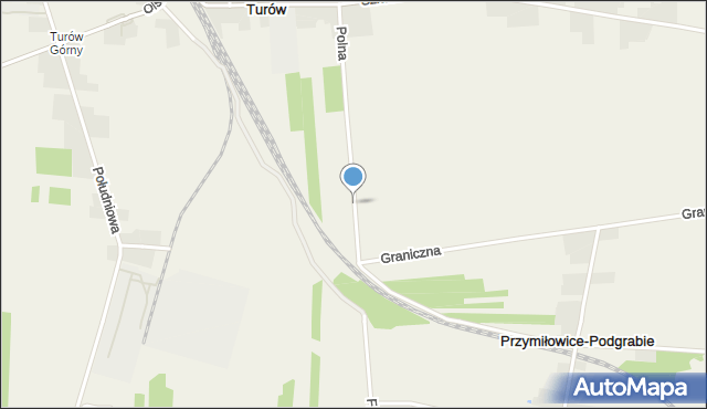 Przymiłowice-Podgrabie, Polna, mapa Przymiłowice-Podgrabie