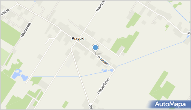 Przypki, Postępu, mapa Przypki