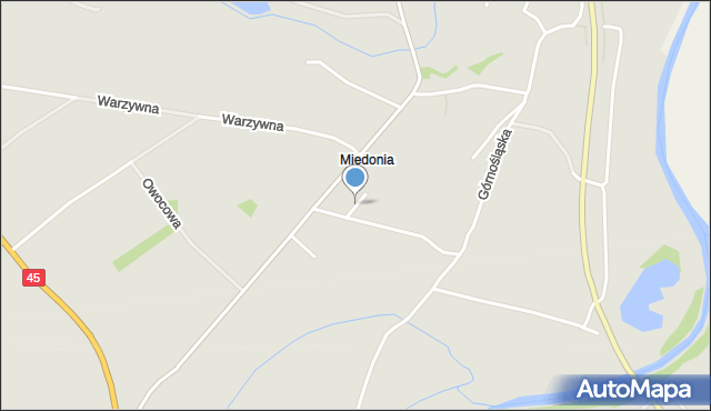 Racibórz, Porzeczkowa, mapa Racibórz