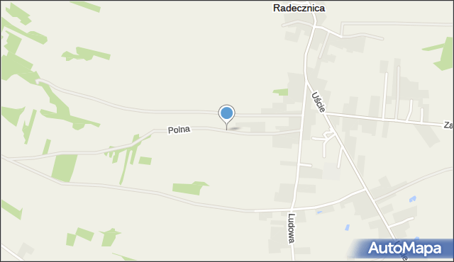 Radecznica, Polna, mapa Radecznica