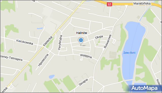 Radom, Poselska, mapa Radomia