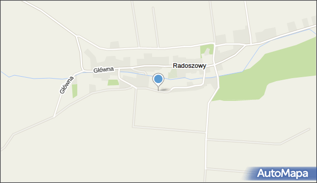 Radoszowy, Polna, mapa Radoszowy
