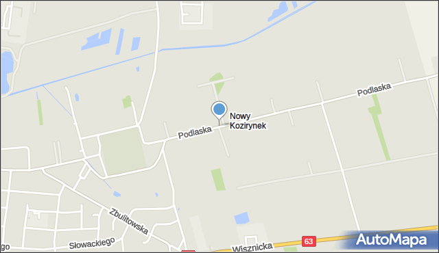 Radzyń Podlaski, Podlaska, mapa Radzyń Podlaski