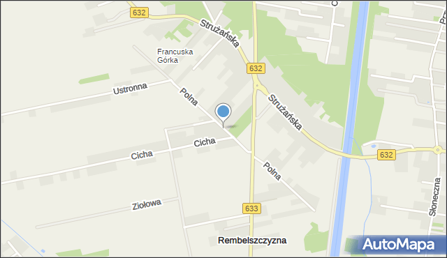 Rembelszczyzna, Polna, mapa Rembelszczyzna