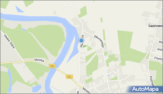 Rogalinek, Północna, mapa Rogalinek