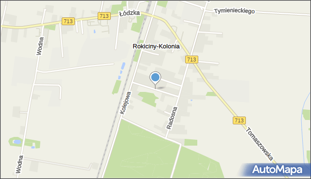 Rokiciny-Kolonia, Południowa, mapa Rokiciny-Kolonia