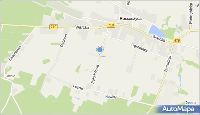 Rossoszyca, Południowa, mapa Rossoszyca