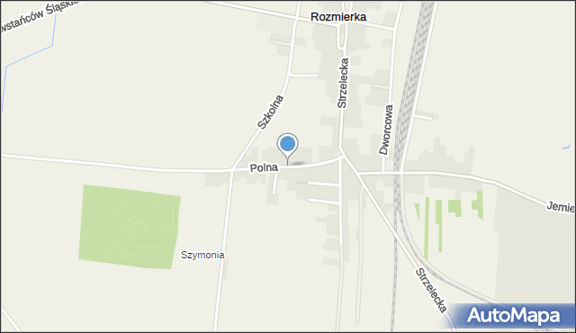 Rozmierka, Polna, mapa Rozmierka