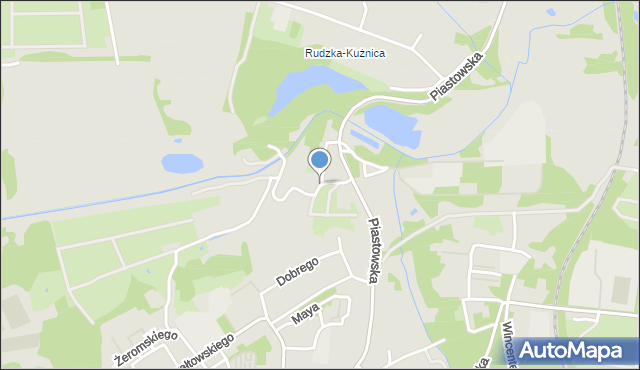 Ruda Śląska, Potokowa, mapa Rudy Śląskiej