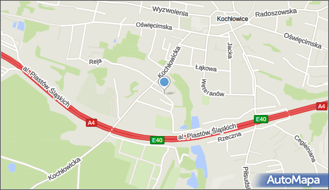 Ruda Śląska, Pomorska, mapa Rudy Śląskiej