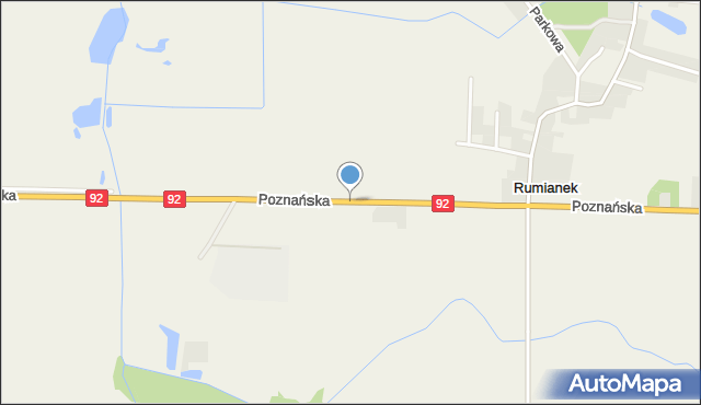Rumianek, Poznańska, mapa Rumianek