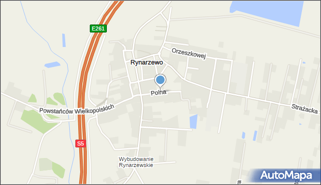 Rynarzewo, Polna, mapa Rynarzewo