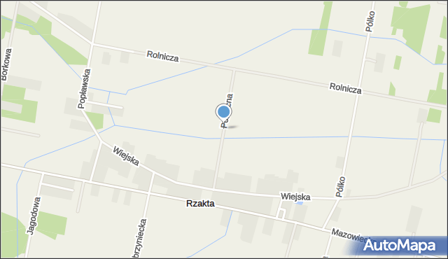 Rzakta, Północna, mapa Rzakta