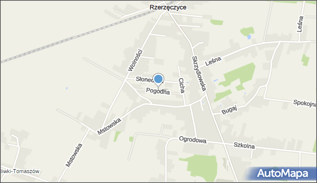 Rzerzęczyce, Pogodna, mapa Rzerzęczyce