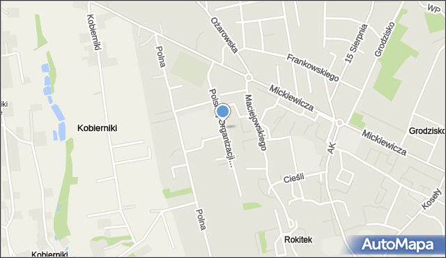 Sandomierz, Polskiej Organizacji Wojskowej, mapa Sandomierza