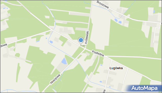 Sierzchów gmina Góra Kalwaria, Podleśna, mapa Sierzchów gmina Góra Kalwaria