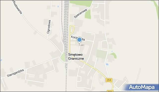 Smętowo Graniczne, Pomorska, mapa Smętowo Graniczne