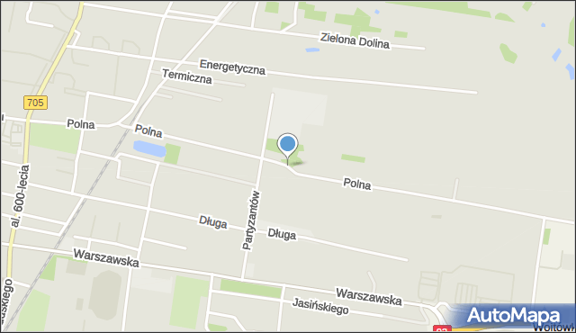 Sochaczew, Polna, mapa Sochaczew