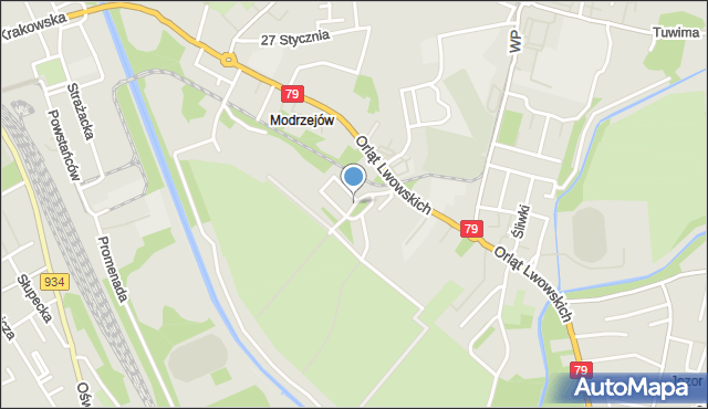 Sosnowiec, Portowa, mapa Sosnowca