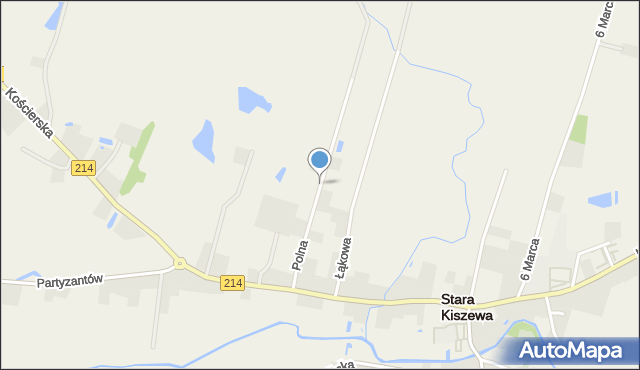 Stara Kiszewa, Polna, mapa Stara Kiszewa