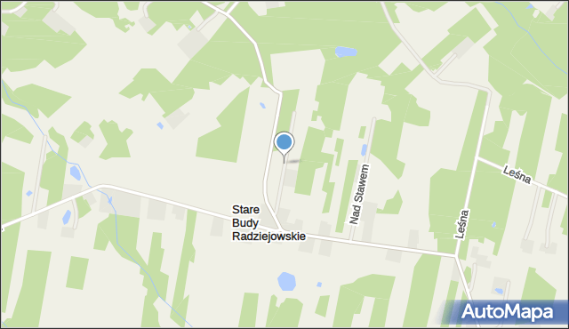 Stare Budy Radziejowskie, Polnych Maków, mapa Stare Budy Radziejowskie