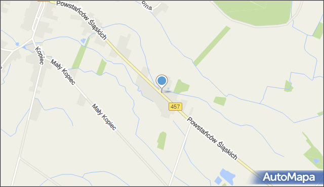 Stare Siołkowice, Powstańców Śląskich, mapa Stare Siołkowice