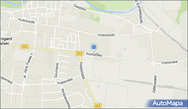 Starogard Gdański, Pomorska, mapa Starogard Gdański