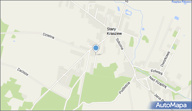 Stary Kraszew, Pogodna, mapa Stary Kraszew