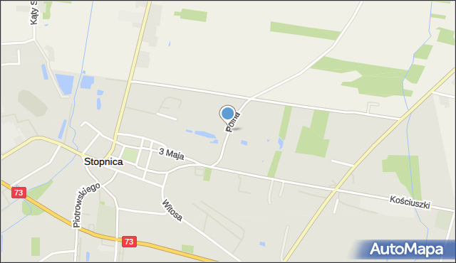 Stopnica, Polna, mapa Stopnica