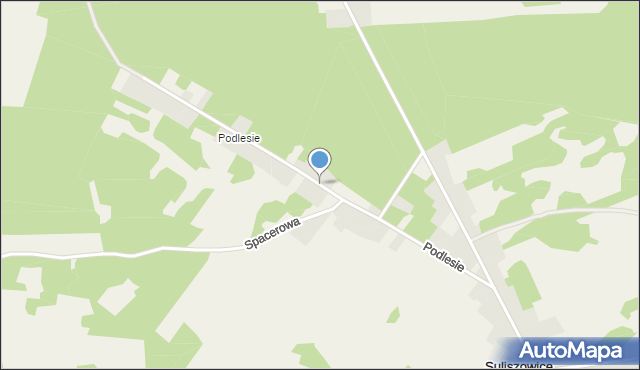 Suliszowice, Podlesie, mapa Suliszowice