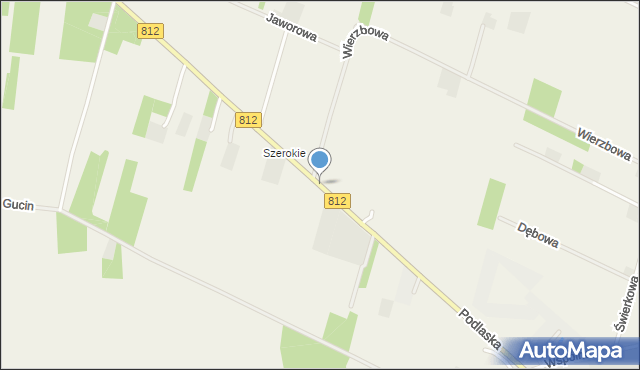 Suszno, Podlaska, mapa Suszno